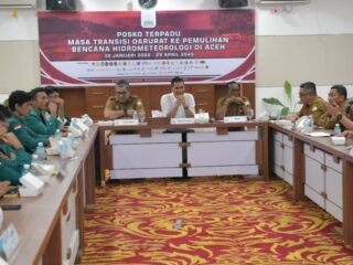 Sekda Aceh Terima Audiensi Mahasiswa, Paparkan Capaian dan Percepatan Pemulihan Pascabencana Hidrometeorologi